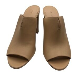 Vince Women's Tan Leather Mules size 9.5‎